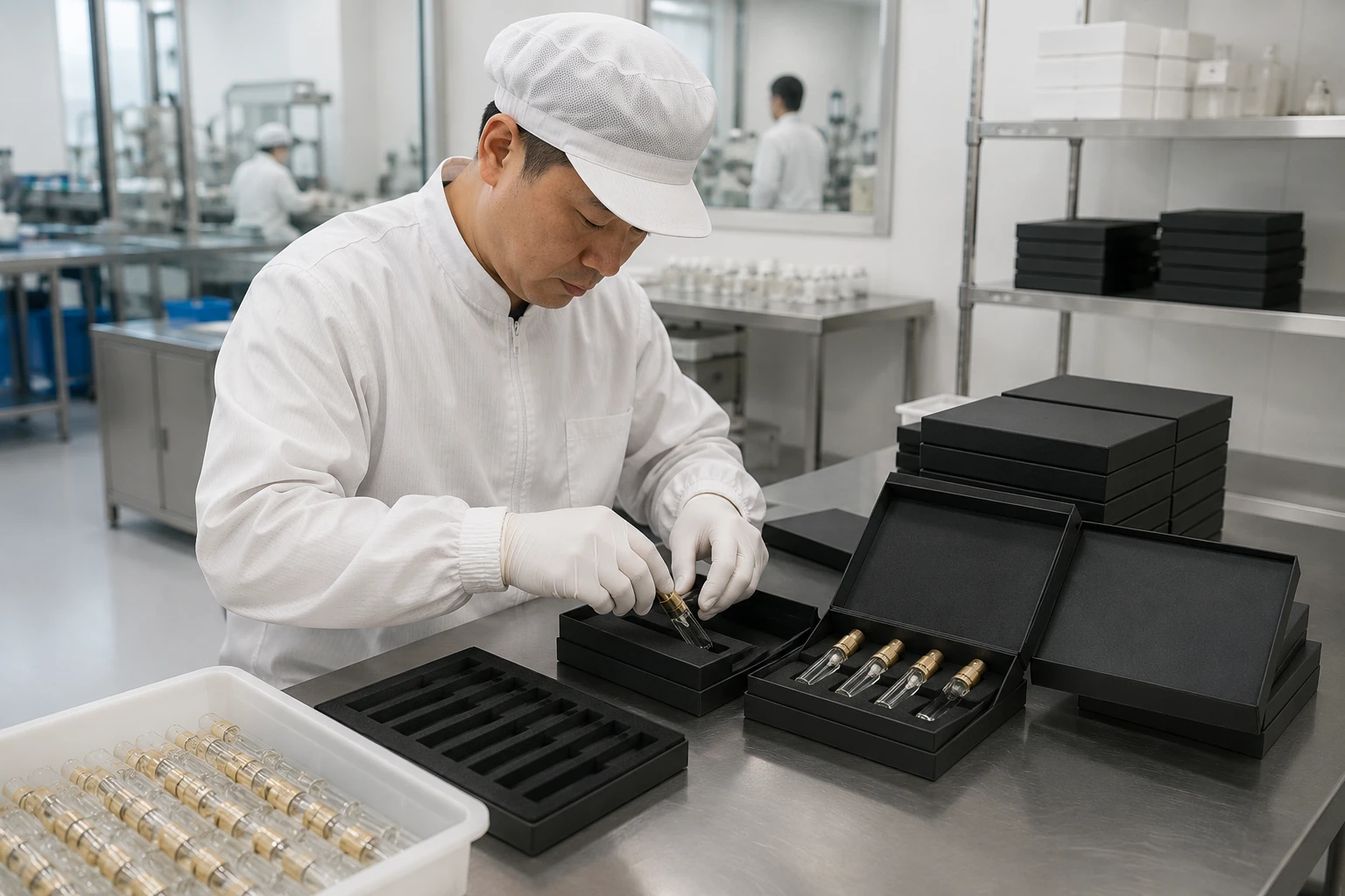 Perfume discovery kit packaging for brand launches